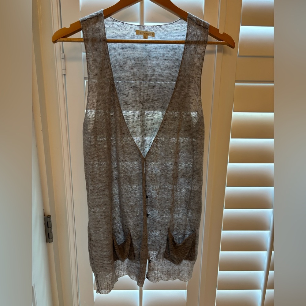 Eileen Fisher extra small women’s 100% linen vest